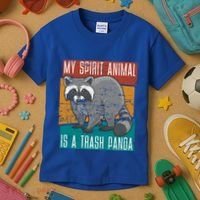 Trash Panda Zoo Keeper Gift Spirit Animal Racoon Cool Gift Kids T-Shirt thumb 3