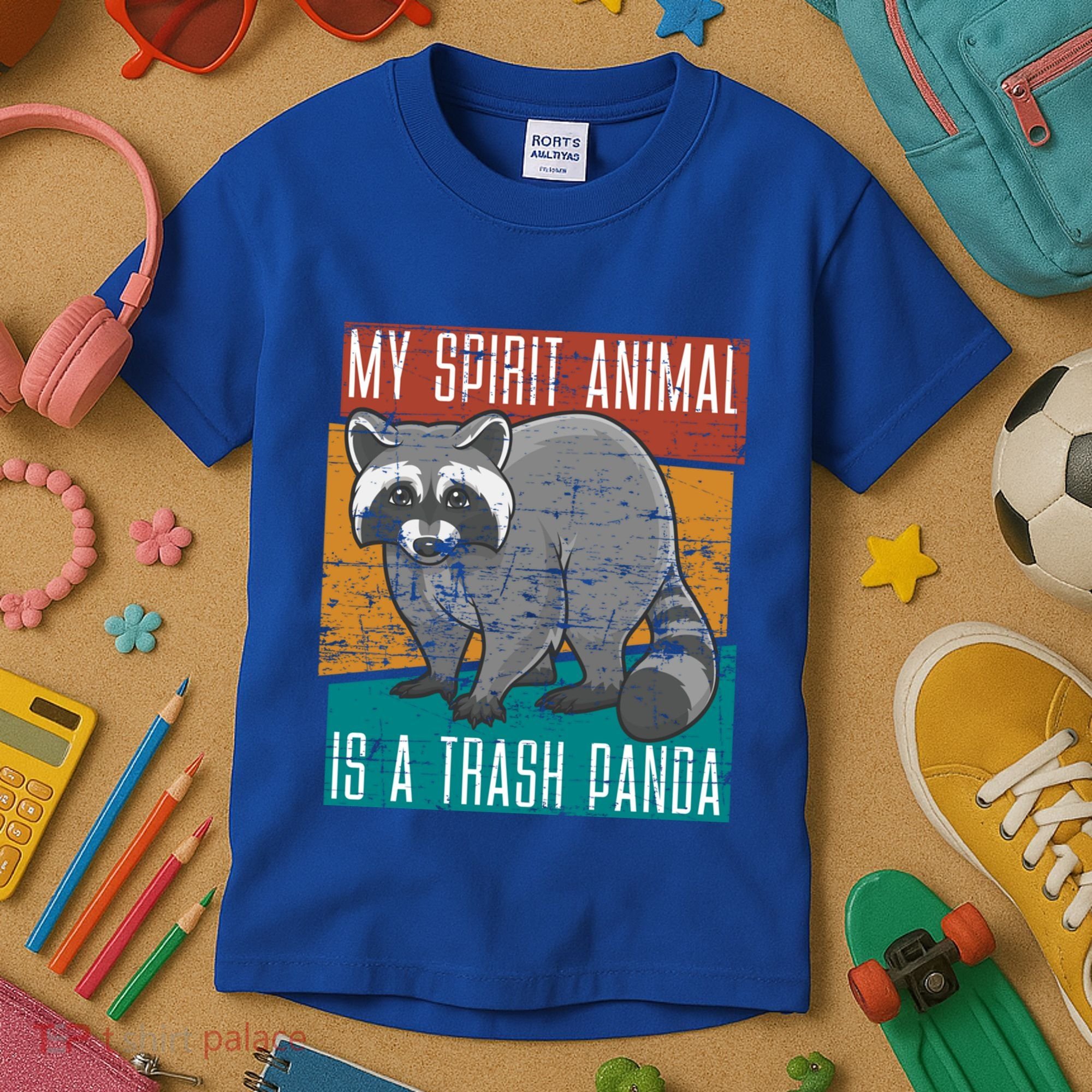 Trash Panda Zoo Keeper Gift Spirit Animal Racoon Cool Gift Kids T-Shirt