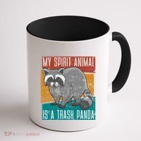Trash Panda Zoo Keeper Gift Spirit Animal Racoon Cool Gift Coffee Mug thumb 1