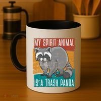 Trash Panda Zoo Keeper Gift Spirit Animal Racoon Cool Gift Coffee Mug thumb 4