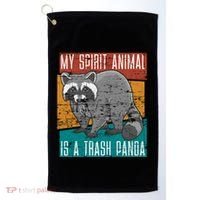 Trash Panda Zoo Keeper Gift Spirit Animal Racoon Cool Gift Golf Towel thumb 0