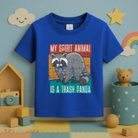 Trash Panda Zoo Keeper Gift Spirit Animal Racoon Cool Gift Toddler T-Shirt thumb 3