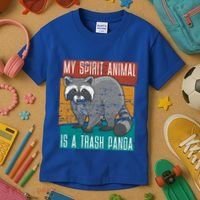 Trash Panda Zoo Keeper Gift Spirit Animal Racoon Cool Gift Kids T-Shirt thumb 3