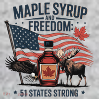 Trump Q Canada 51st State Of Usa The Baniff Cuffed Pom Beanie thumb 2