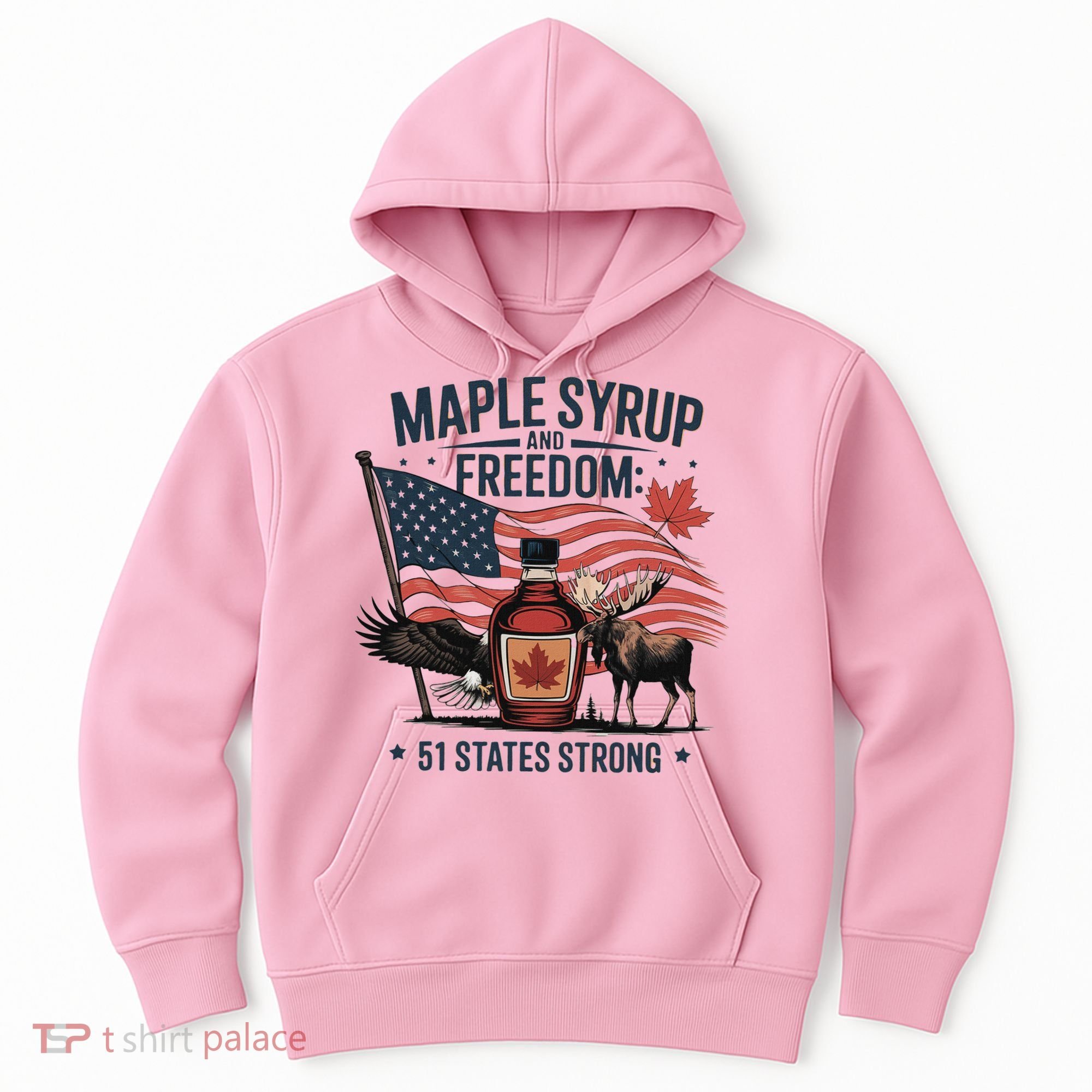 Trump Q Canada 51st State Of Usa Hoodie