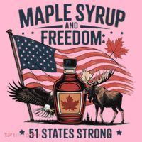 Trump Q Canada 51st State Of Usa Coaster thumb 2