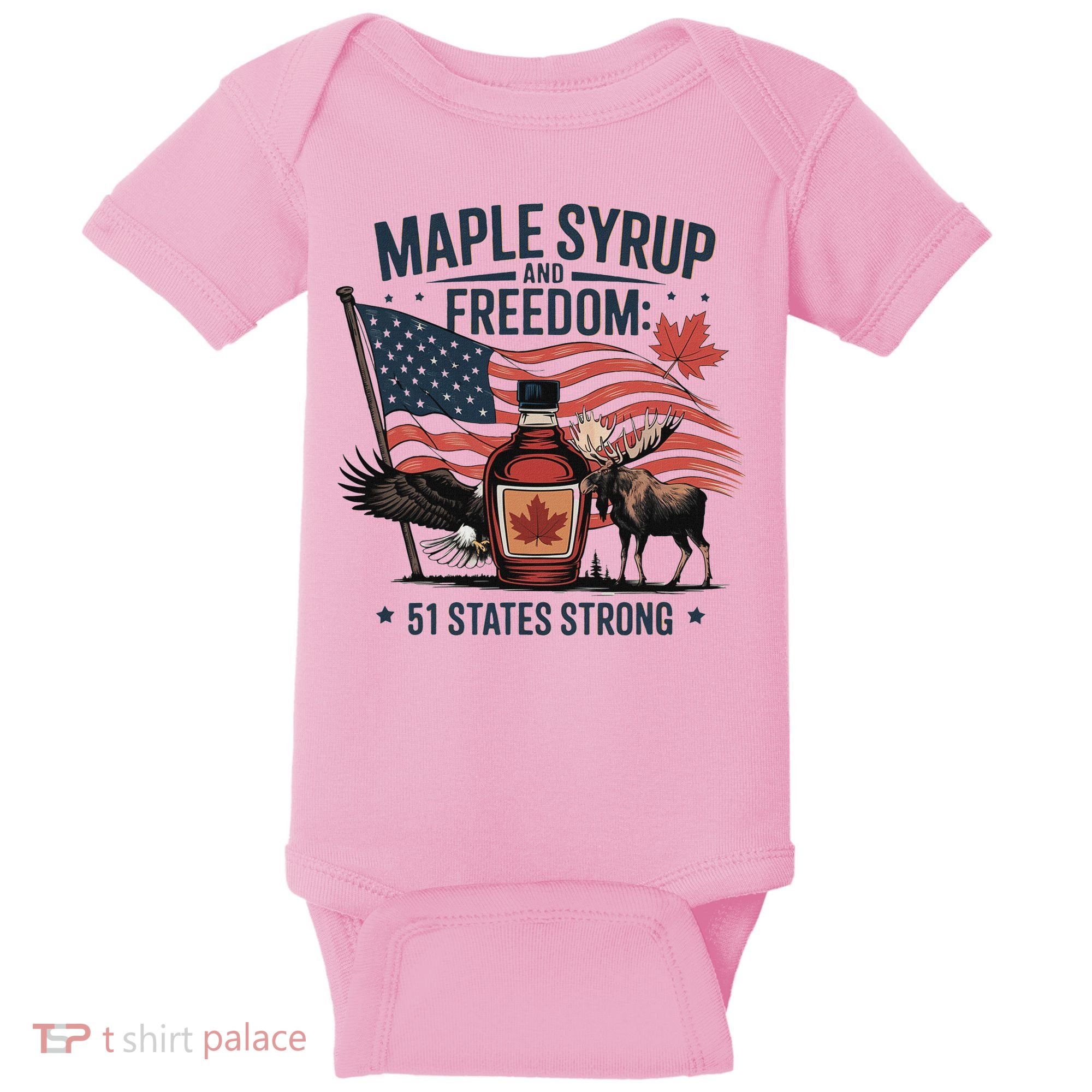 Trump Q Canada 51st State Of Usa Baby Bodysuit