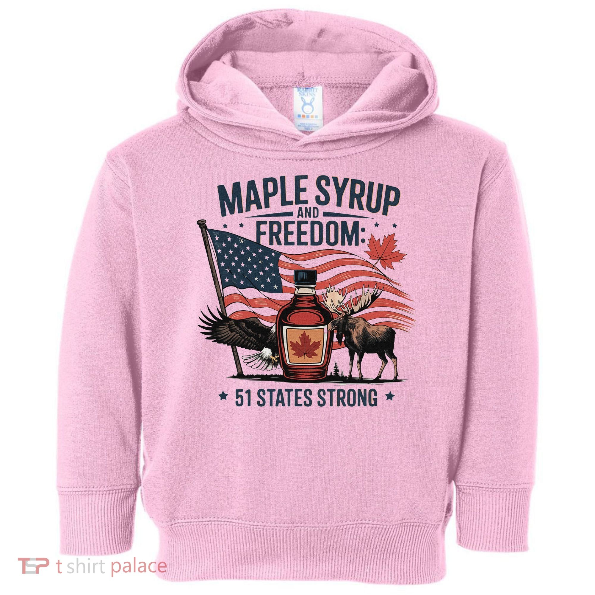 Trump Q Canada 51st State Of Usa Toddler Hoodie