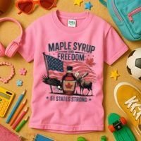 Trump Q Canada 51st State Of Usa Kids T-Shirt thumb 3