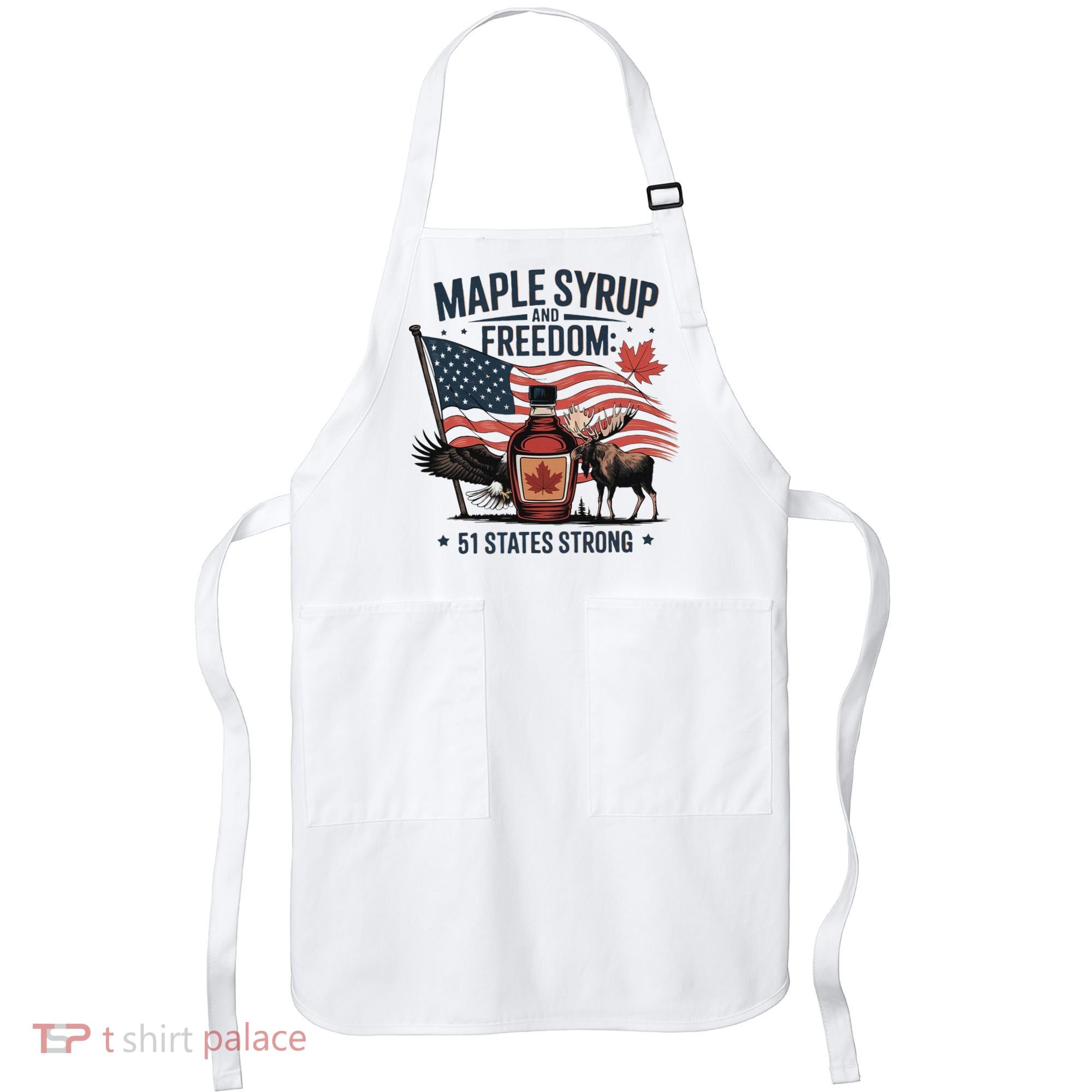 Trump Q Canada 51st State Of Usa Apron
