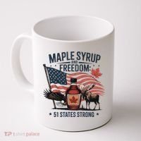Trump Q Canada 51st State Of Usa Coffee Mug thumb 0
