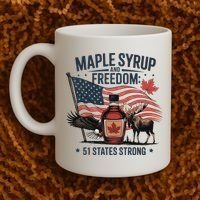 Trump Q Canada 51st State Of Usa Coffee Mug thumb 2