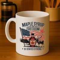 Trump Q Canada 51st State Of Usa Coffee Mug thumb 4
