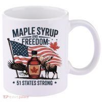 Trump Q Canada 51st State Of Usa 11oz C Handle Ceramic Mug thumb 0