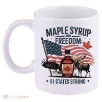 Trump Q Canada 51st State Of Usa 11oz C Handle Ceramic Mug thumb 2