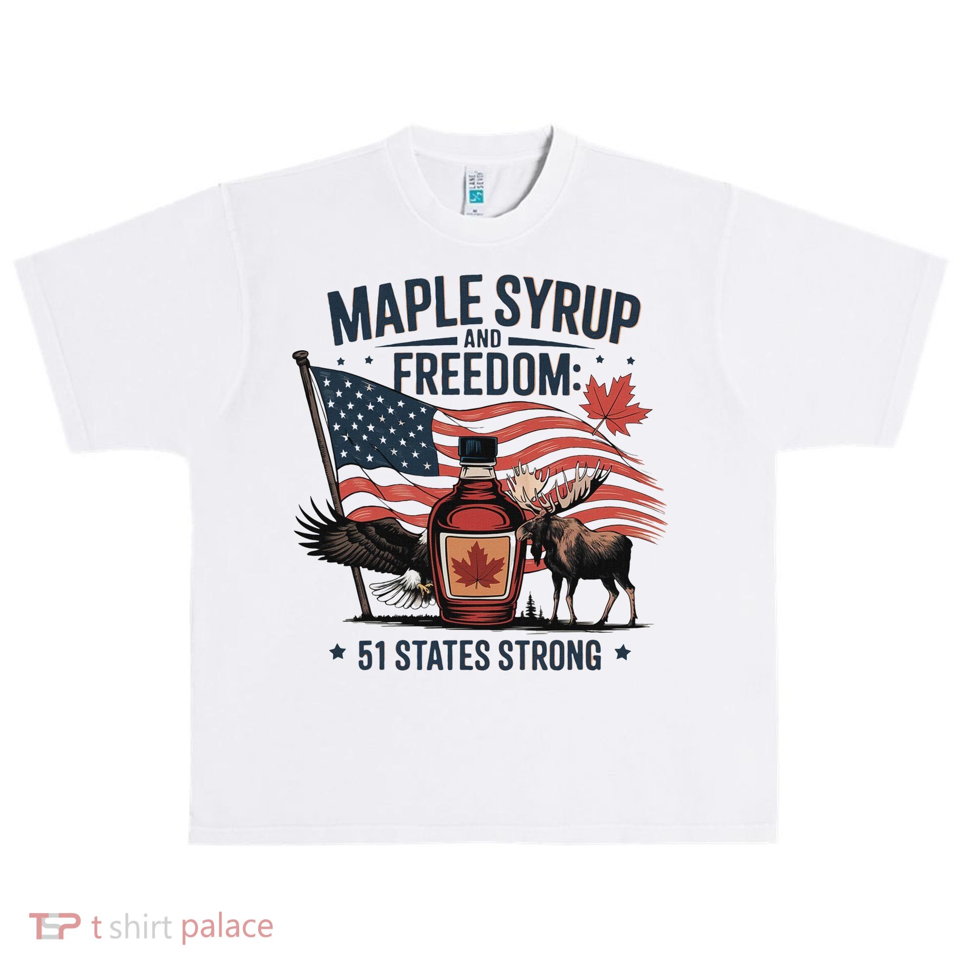 Trump Q Canada 51st State Of Usa Urban Oversized Heavyweight T-Shirt