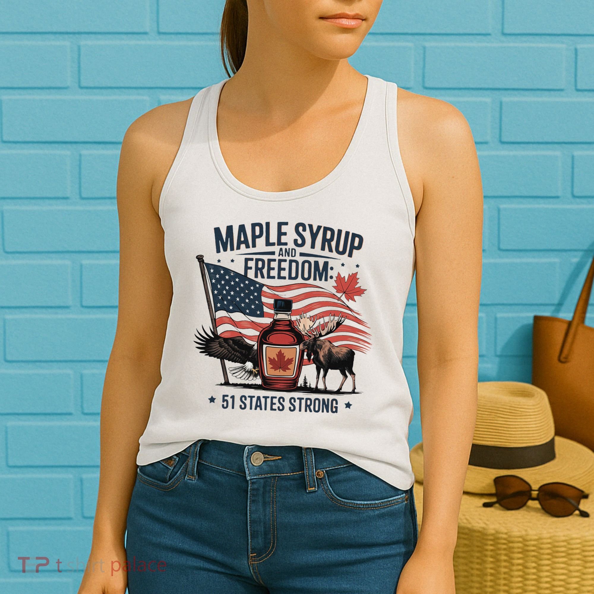 Trump Q Canada 51st State Of Usa Women's Tank Top