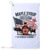 Trump Q Canada 51st State Of Usa Golf Towel thumb 0