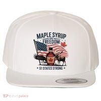 Trump Q Canada 51st State Of Usa Wool Snapback Cap thumb 0