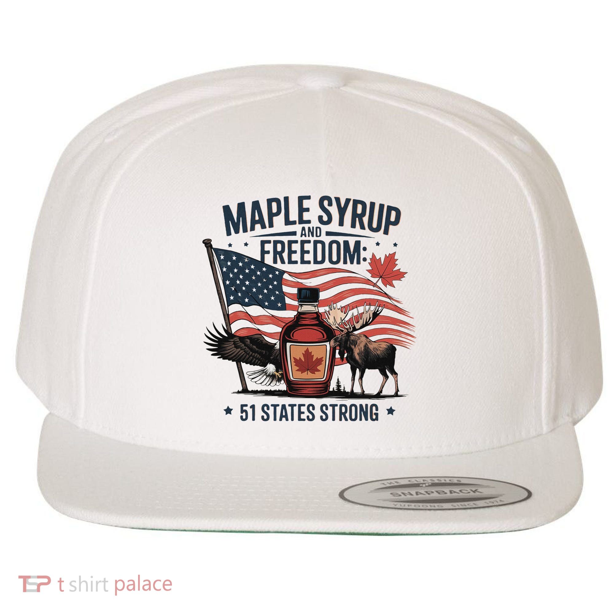 Trump Q Canada 51st State Of Usa Wool Snapback Cap