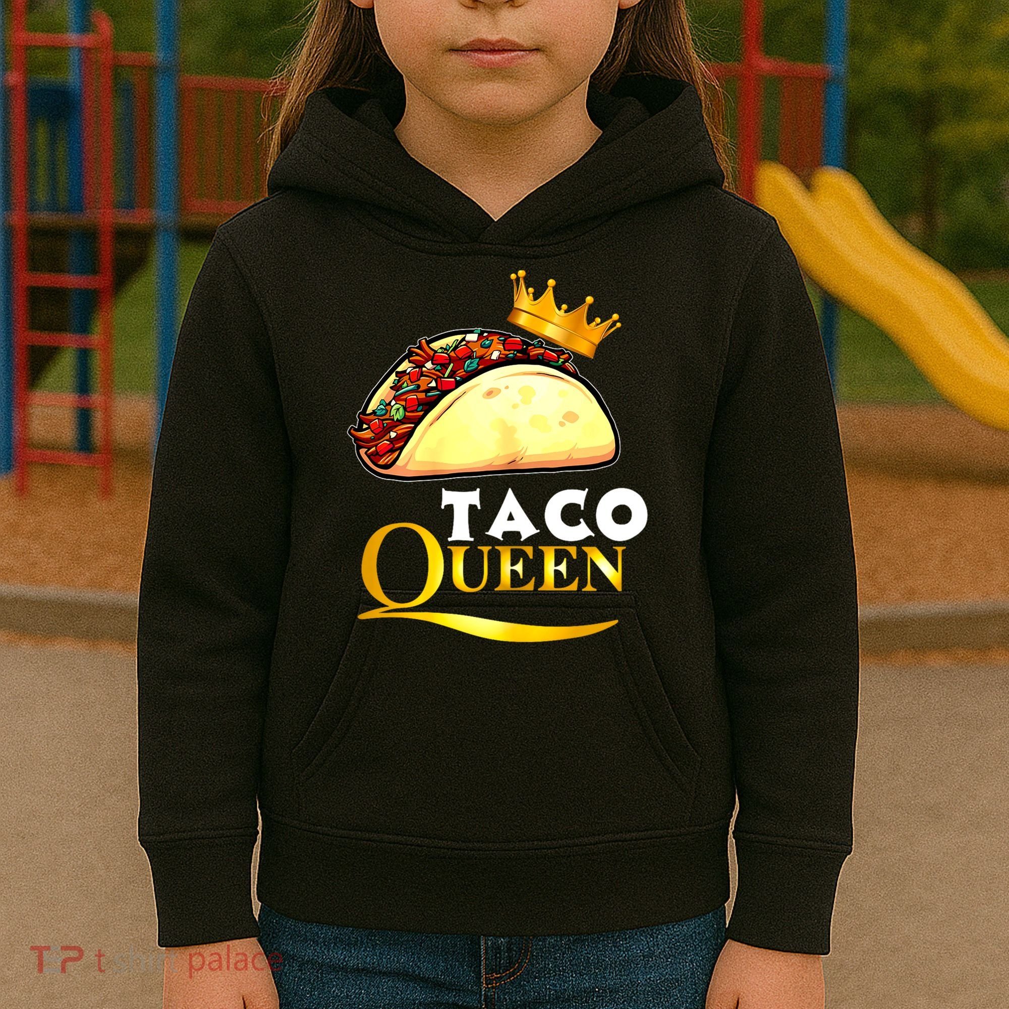 Taco Queen Cinco De Mayo Kids Hoodie