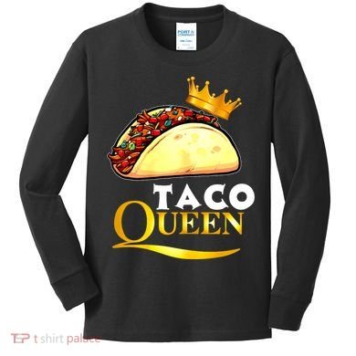 Taco Queen Cinco De Mayo Kids Long Sleeve Shirt