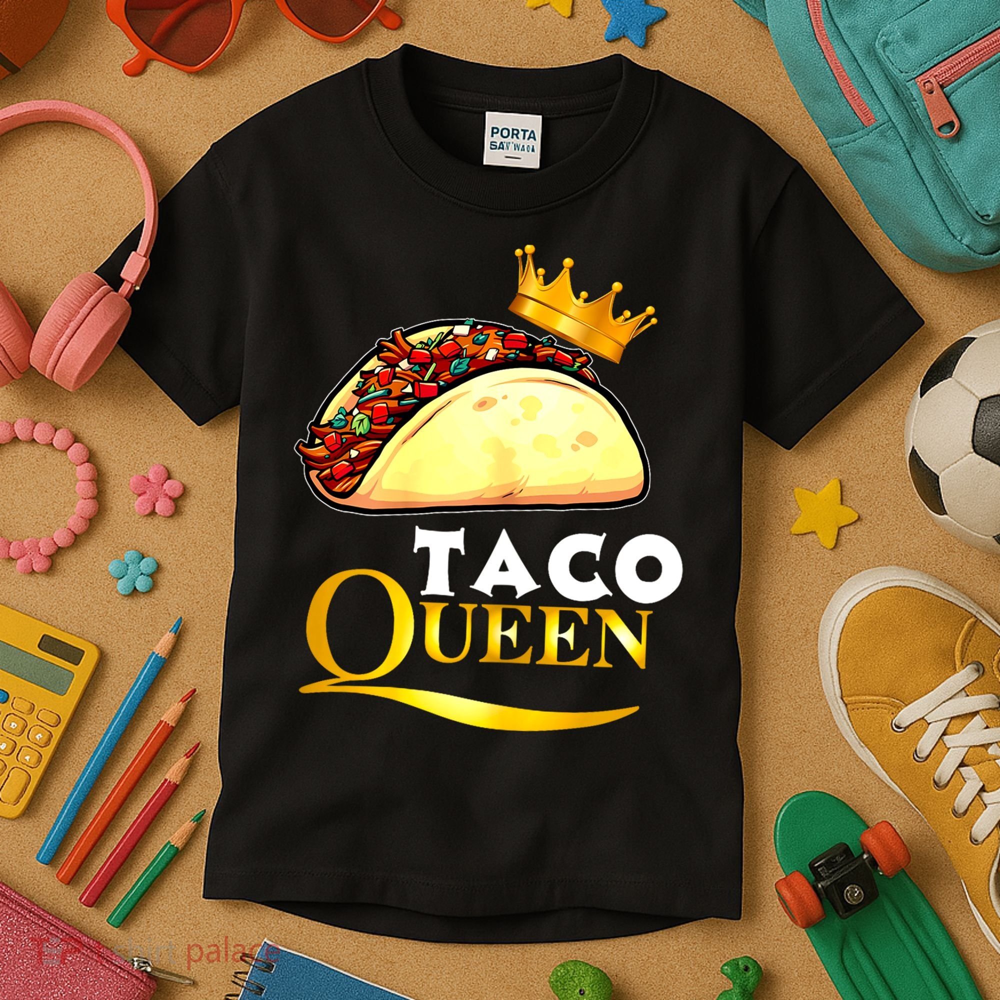 Taco Queen Cinco De Mayo Kids T-Shirt