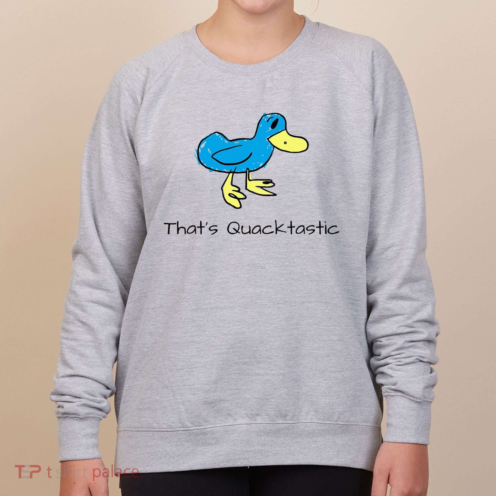 ThatS Quacktastic Funny Blue Duck Women's Sweatshirt
