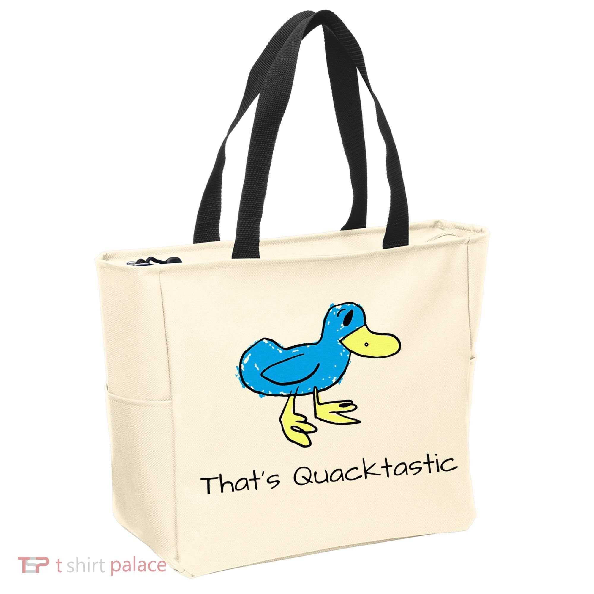 ThatS Quacktastic Funny Blue Duck Tote Bag