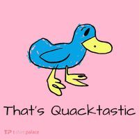 ThatS Quacktastic Funny Blue Duck Coaster thumb 2