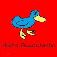 ThatS Quacktastic Funny Blue Duck Santa Hat thumb 1