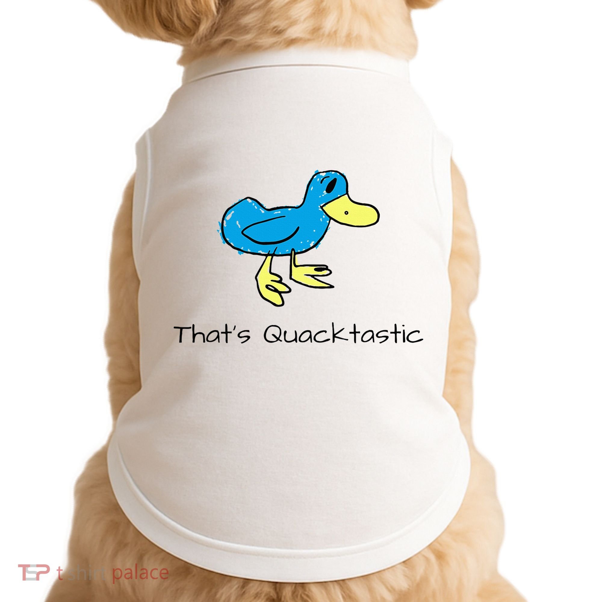 ThatS Quacktastic Funny Blue Duck Doggie Tank