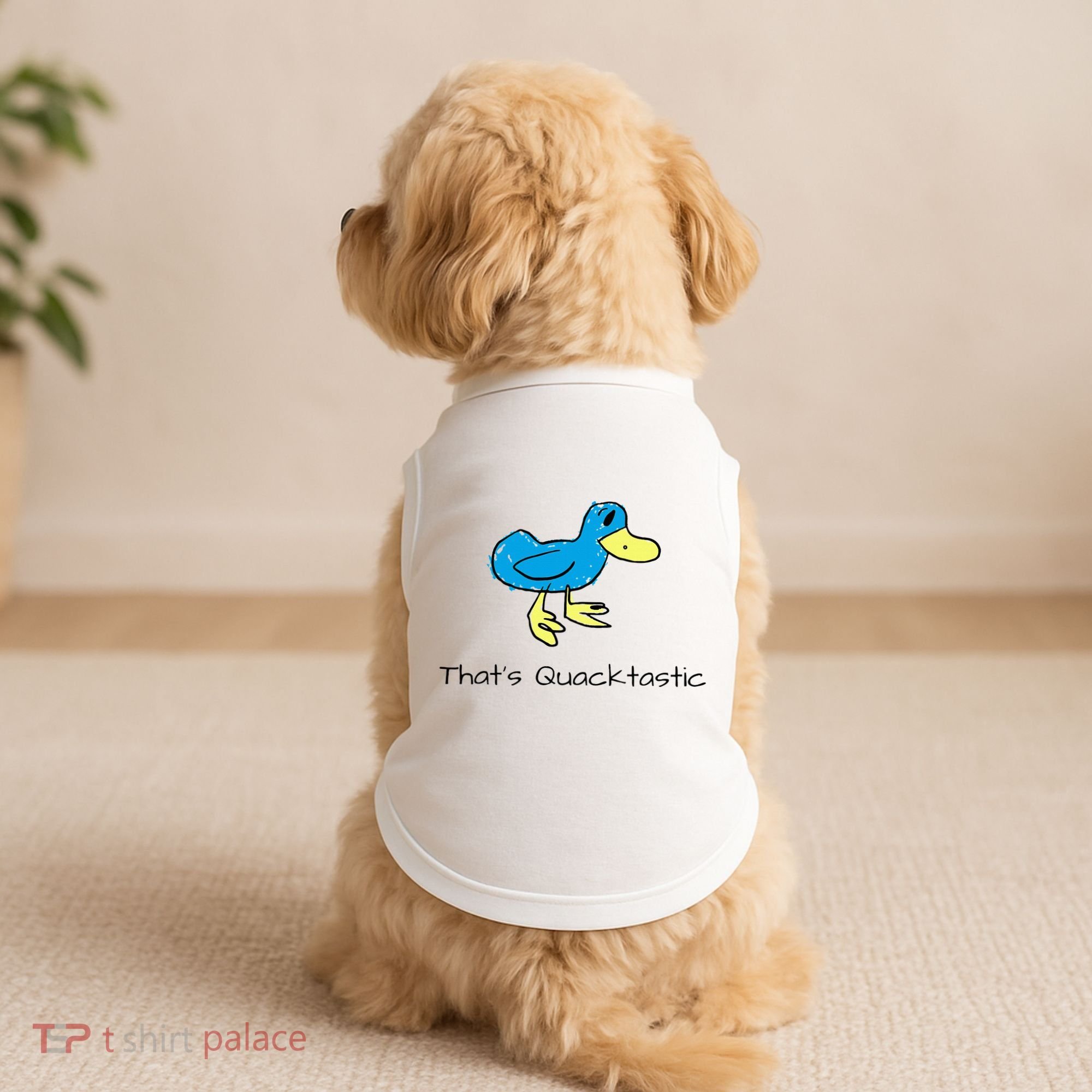 ThatS Quacktastic Funny Blue Duck Doggie Tank