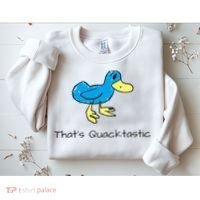 ThatS Quacktastic Funny Blue Duck Sweatshirt thumb 2