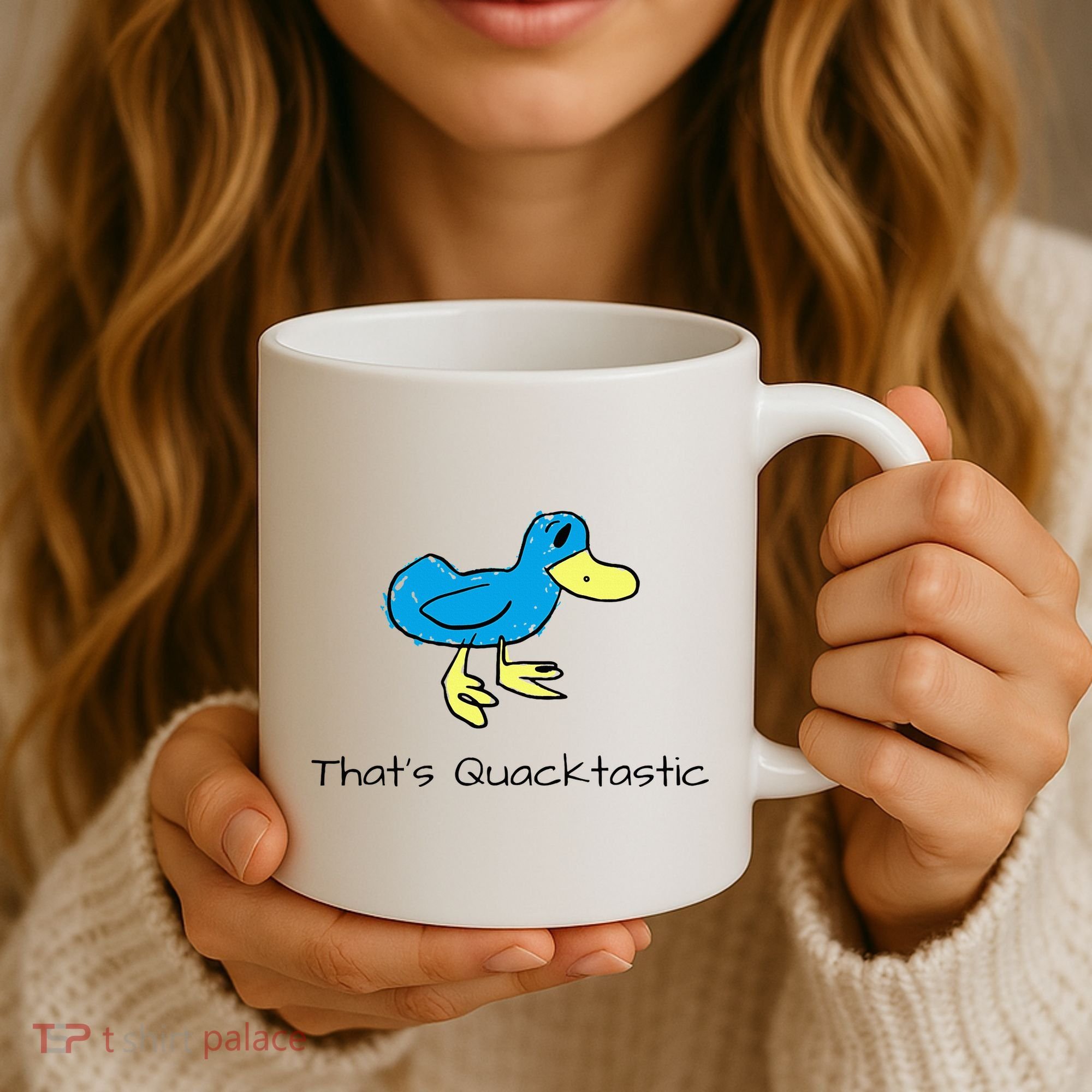ThatS Quacktastic Funny Blue Duck Coffee Mug