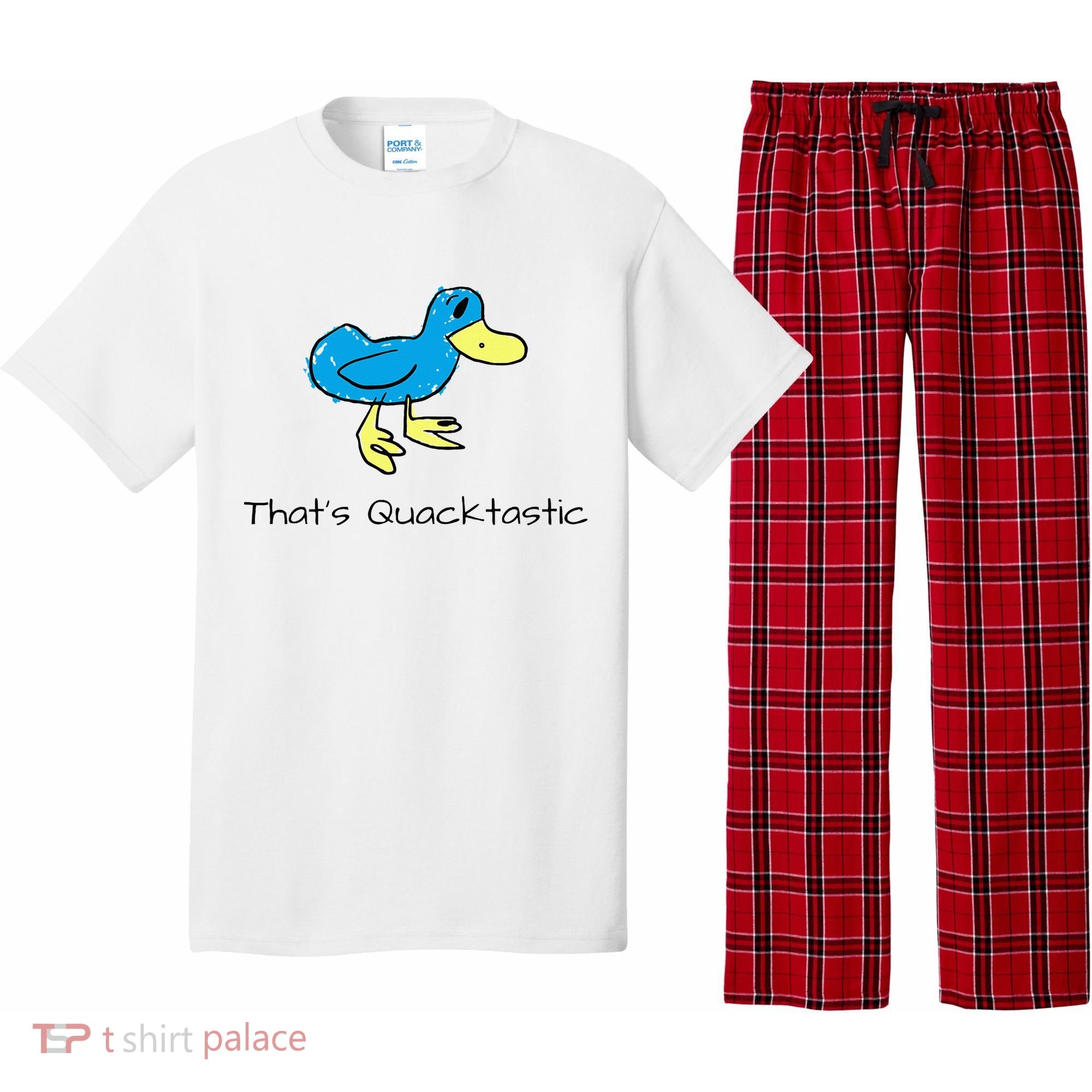 ThatS Quacktastic Funny Blue Duck Pajama Set