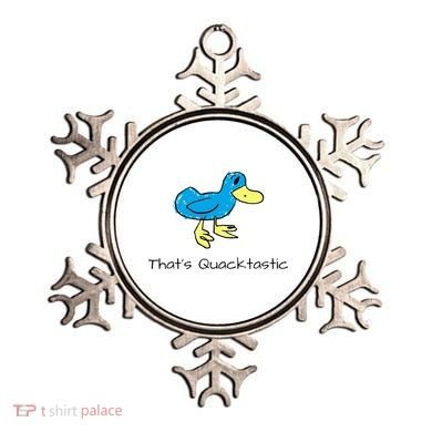 ThatS Quacktastic Funny Blue Duck Ornament