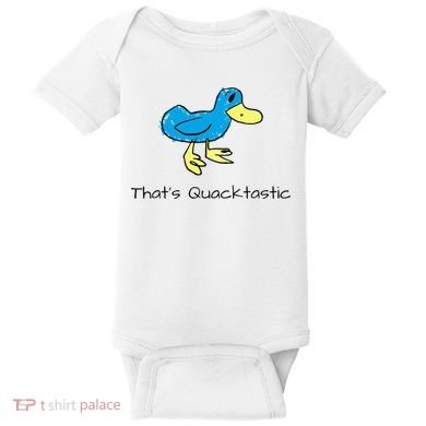 ThatS Quacktastic Funny Blue Duck Baby Bodysuit