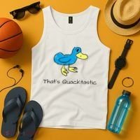 ThatS Quacktastic Funny Blue Duck Tank Top thumb 4