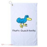 ThatS Quacktastic Funny Blue Duck Golf Towel thumb 0