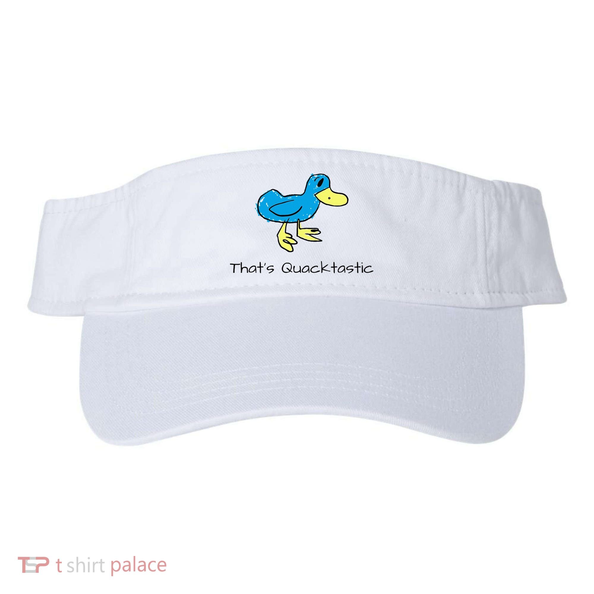 ThatS Quacktastic Funny Blue Duck Visor