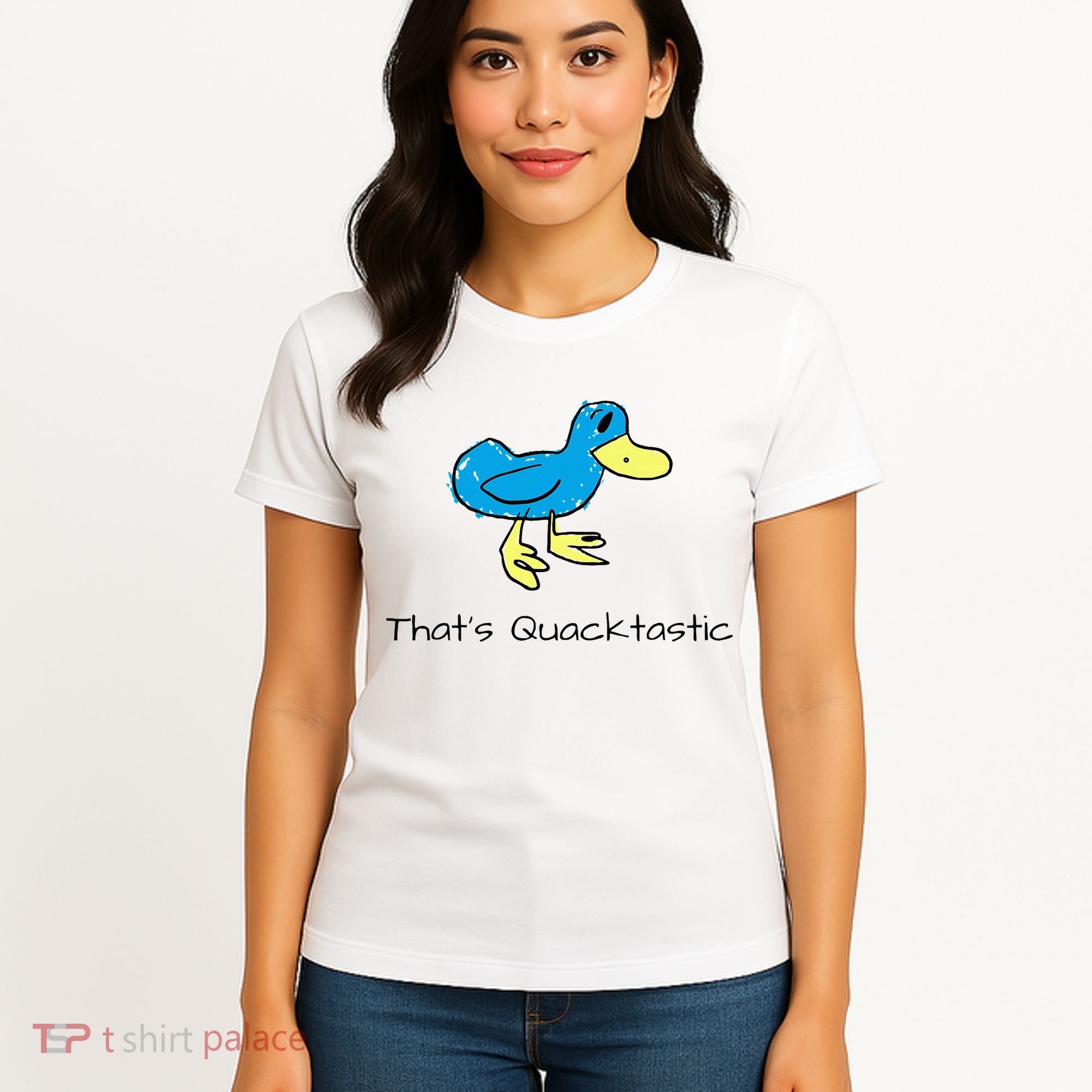 ThatS Quacktastic Funny Blue Duck Women's T-Shirt