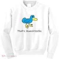 ThatS Quacktastic Funny Blue Duck Kids Sweatshirt thumb 0