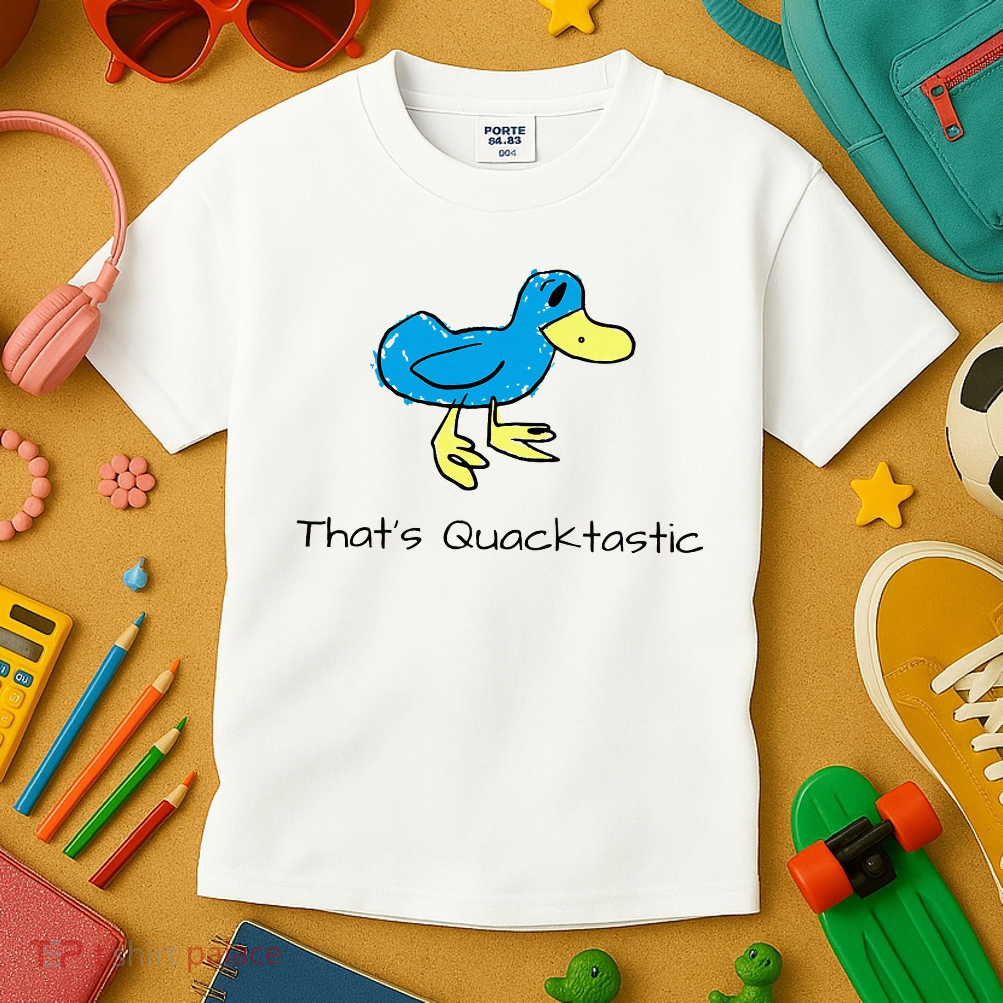 ThatS Quacktastic Funny Blue Duck Kids T-Shirt