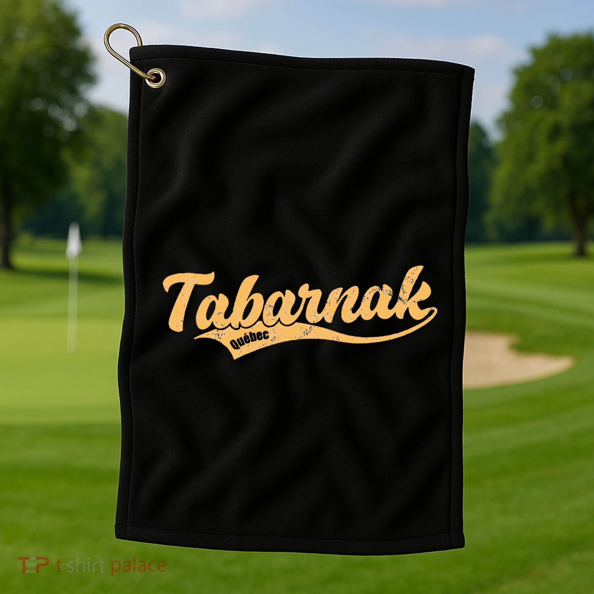 Tabarnak Quebec French Canadian Canada Profanity Sacre Cuss Golf Towel