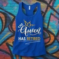 The Queen Has Retired Grandma Old Funny Retiret Gift Women's Tank Top thumb 3