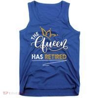 The Queen Has Retired Grandma Old Funny Retiret Gift Tank Top thumb 0