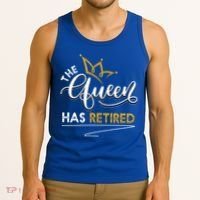 The Queen Has Retired Grandma Old Funny Retiret Gift Tank Top thumb 3