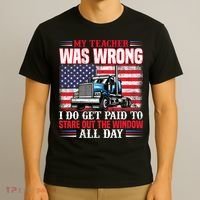Teacher Quote I Do Get Paid To Stare Out The Window T-Shirt thumb 3