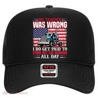 Teacher Quote I Do Get Paid To Stare Out The Window Hat thumb 0